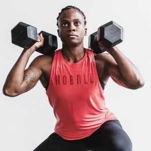 WOMEN'S HIGH-NECK NOBULL TANK - LARGE (Barely Worn)